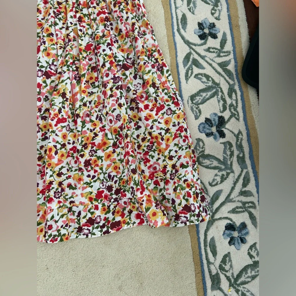 Women’s Boho Bohemian Whimsical Summery Beachy Colorful Floral Dress